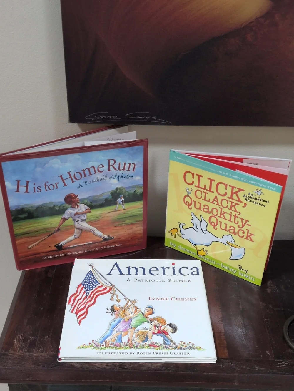Cronin, Herzog, Cheney Children's Literature Set of 3 Alphabet Hardback Books
